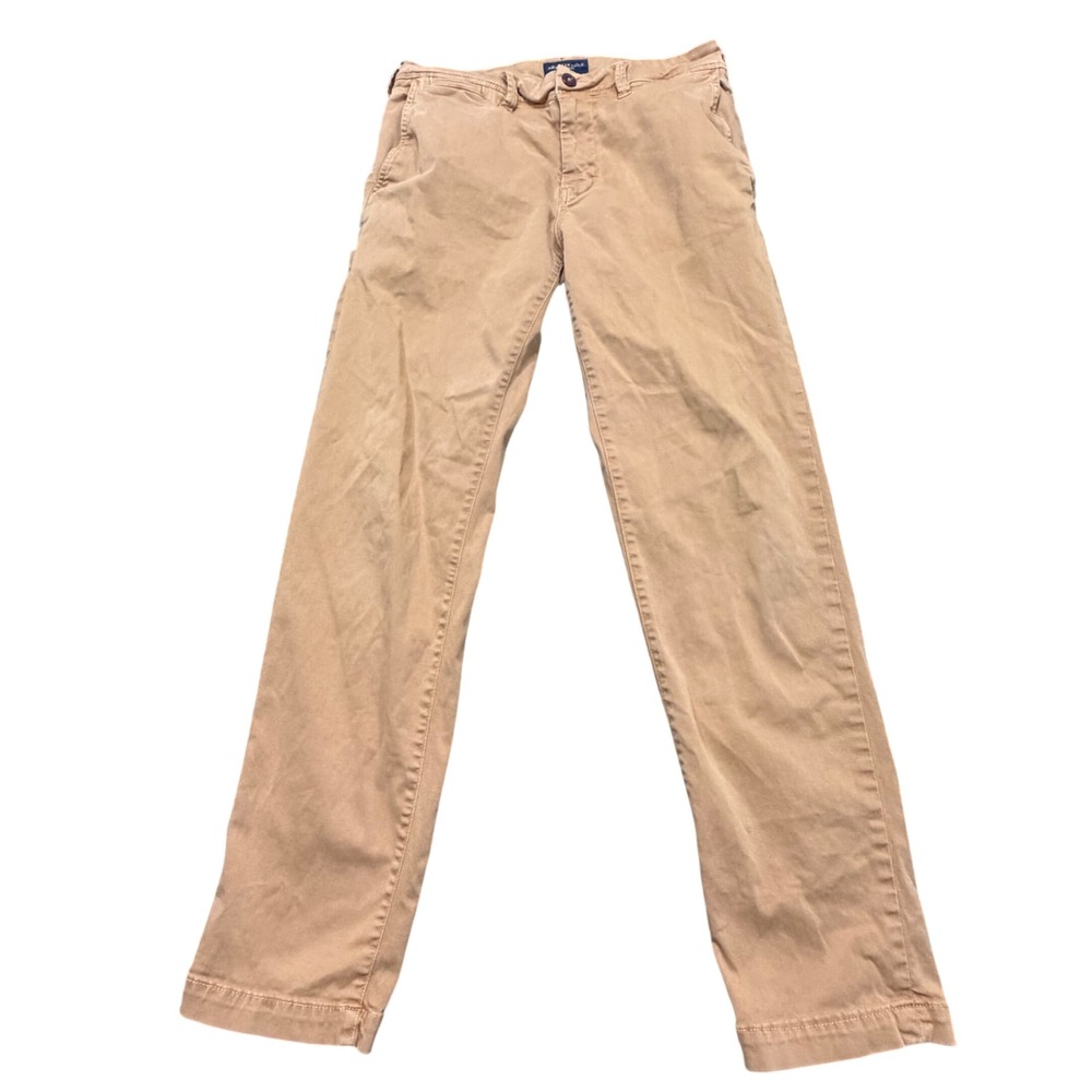American Eagle Extreme Flex‎ Slim Straight Khaki Pants Mens 30x32 Tan Chinos